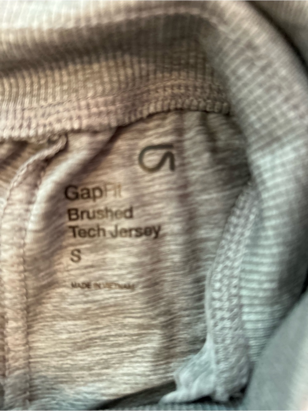 Gapfit women’s gray, soft brushed tech jersey joggers drawstring - Picture 6 of 7